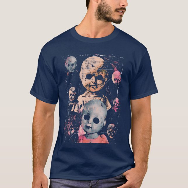 Camiseta Boneca Pastel Goth Assustadora Fofa Hauntedoy Horr (Frente)