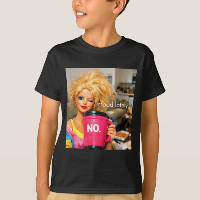 Camiseta boneca retro rosto meme bonecas plástico nojenta b (Frente)