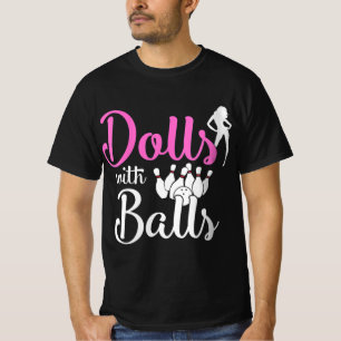 Camiseta Bonecas com Bolas - Garotas-Boliche que viajam em 
