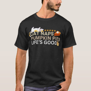 Camiseta Bonecas de gato, abóbora, boa vida de graças