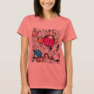 Camiseta Bonecas de Kokeshi do japonês