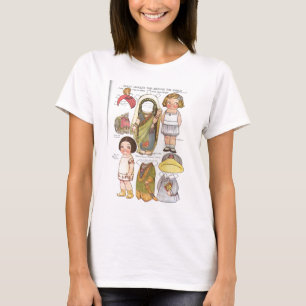 Camiseta Bonecas de papel da viagem da Dolly Dingle ao redo