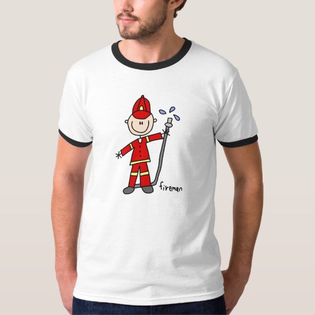 Camiseta Boneco de Bombeiro (Frente)