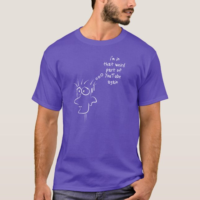 Camiseta boneco de desenho animado parte estranha da intern (Frente)