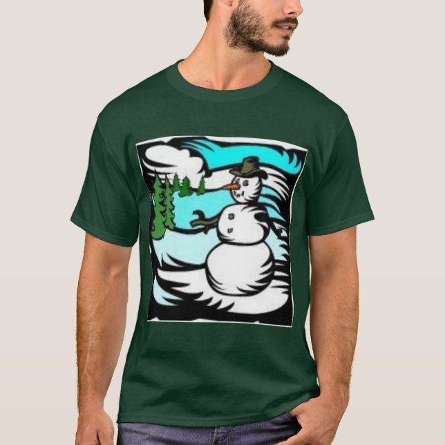 Camiseta Boneco de neve (Frente)