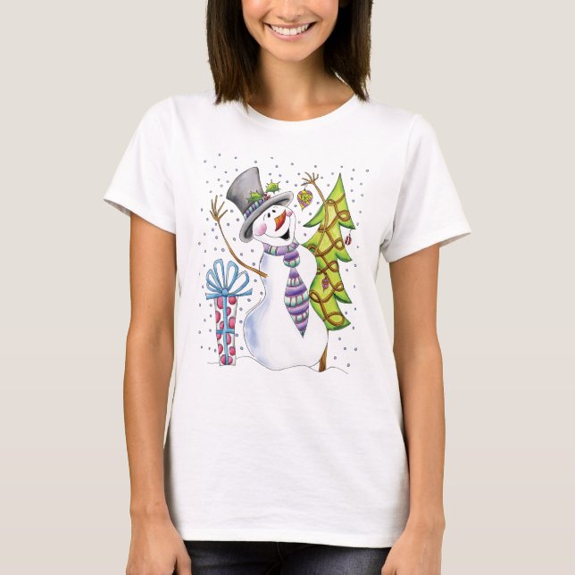 Camiseta Boneco de neve (Frente)