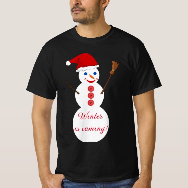 Camiseta Boneco de neve (Frente)