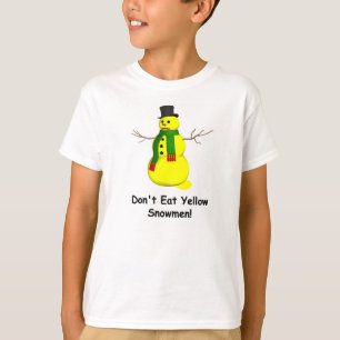 Camiseta Boneco de Neve Amarelo