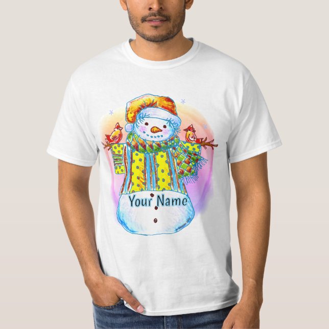 Camiseta Boneco de Neve Birdman  (Frente)
