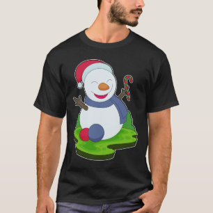 Camiseta Boneco de neve Cane de Natal