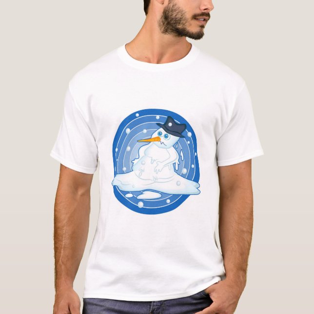 Camiseta Boneco de neve de derretimento (Frente)