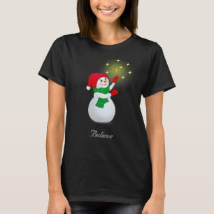 Camiseta Boneco de Neve de Natal