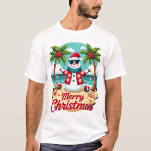Camiseta boneco de neve de Natal