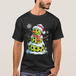 Camiseta Boneco de Neve de Natal Ckleball Mulheres Homens C