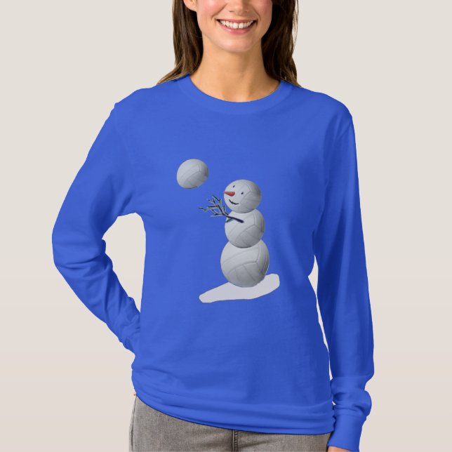 Camiseta Boneco de Neve de Volei (Frente)