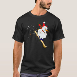 Camiseta Boneco de neve em esquis