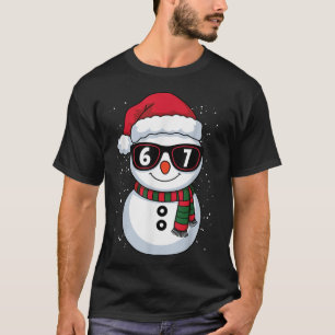 Camiseta Boneco de Neve Engraçado Seis Sete Natal 67 Meme G