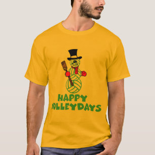 Camiseta Boneco de neve feliz de VolleyChick VolleyDays