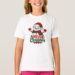 Camiseta Boneco de Neve Feliz Natal