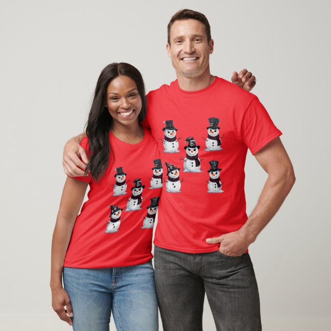Camiseta Boneco de Neve Gótico (Unissex)