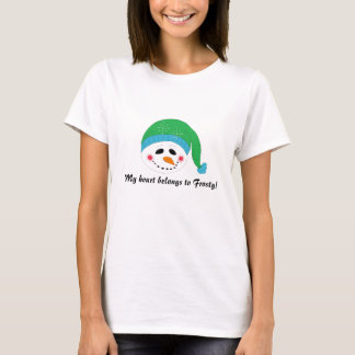 Camiseta Boneco de Neve Grande Sorriso
