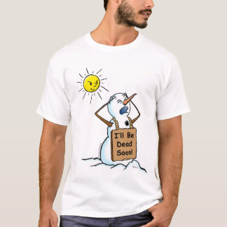 Camiseta boneco de neve inoperante