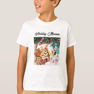 Camiseta Boneco de neve Mikitiez vintage natal branco elfo
