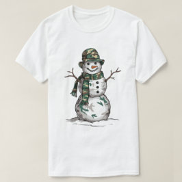 Camiseta Boneco de Neve Militar
