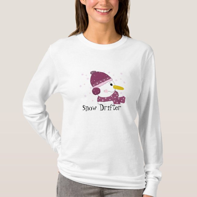 Camiseta Boneco de Neve - Neve à Deriva (Frente)
