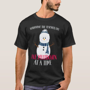 Camiseta boneco de neve Sobrevivendo ao Professor Um Derret