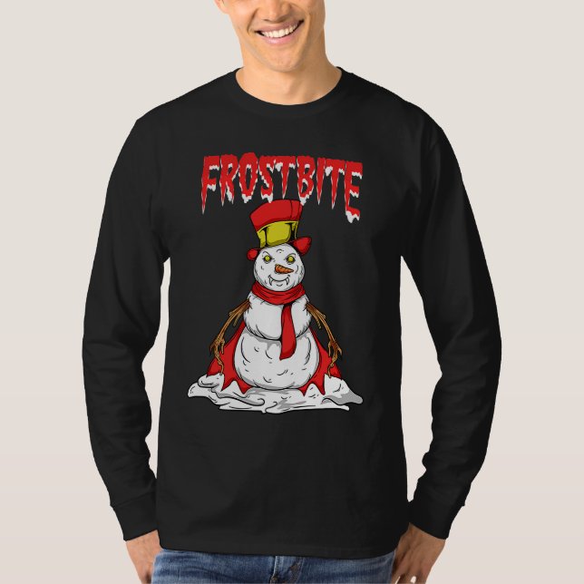 Camiseta Boneco de Neve Vampiro Natal Geada  Natal (Frente)