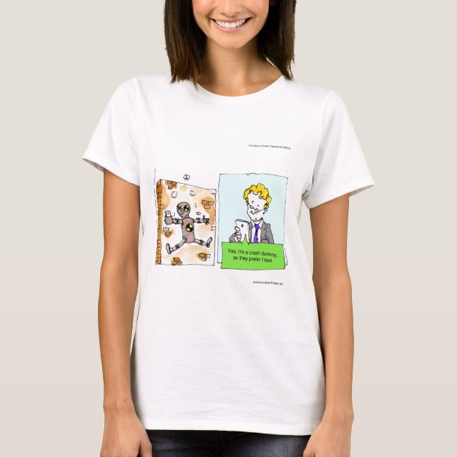 Camiseta Boneco de Teste de Colisão Engraçado (Frente)