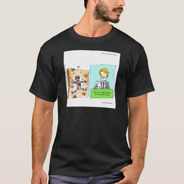 Camiseta Boneco de Teste de Colisão Engraçado (Frente)