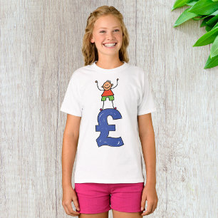 Camiseta Boneco Divertido em Pé sobre Libra