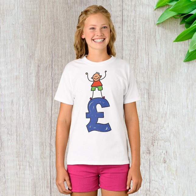 Camiseta Boneco Divertido em Pé sobre Libra (Criador carregado)
