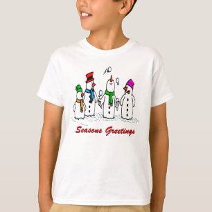 Camiseta Bonecos de neve de mnanipulação
