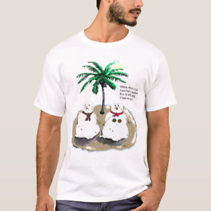 Camiseta Bonecos de neve em férias