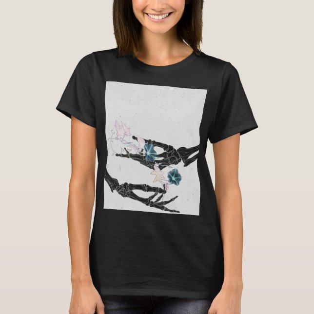 Camiseta Bones Brilhantes #2 - Mãos - vertical (Frente)