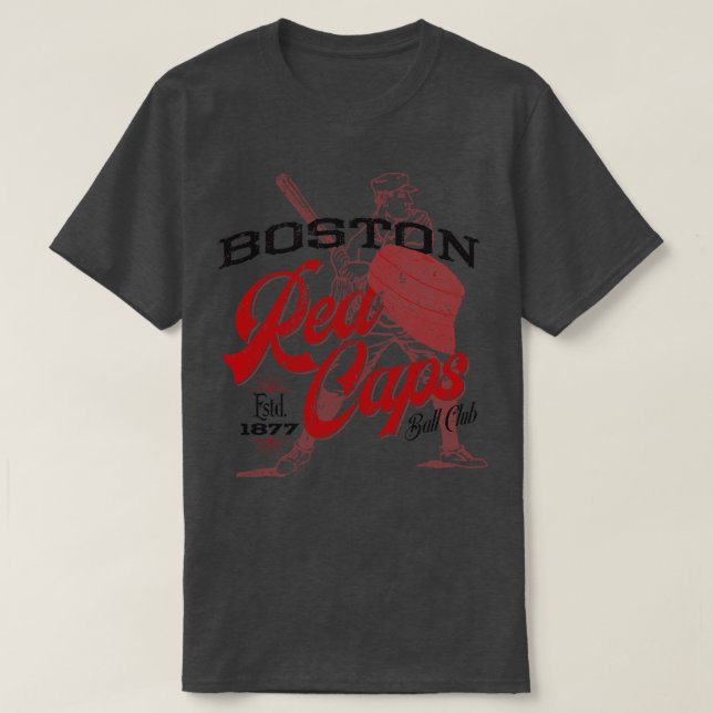 Camiseta Bonés vermelhos de Boston (Frente do Design)