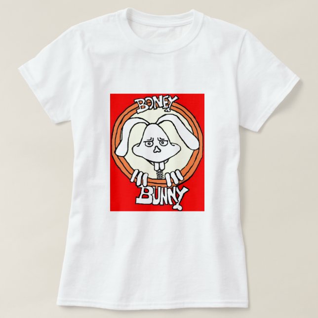 Camiseta Boney Bunny, o novo presente de Natal das mulheres (Frente do Design)