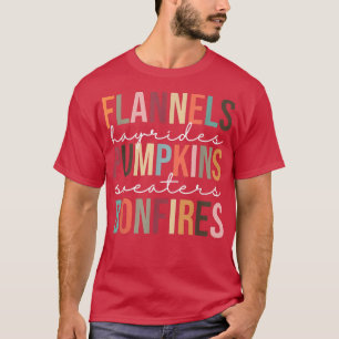 Camiseta Bonfi - Trendência Retroativa Bonita Flannel Pumpk
