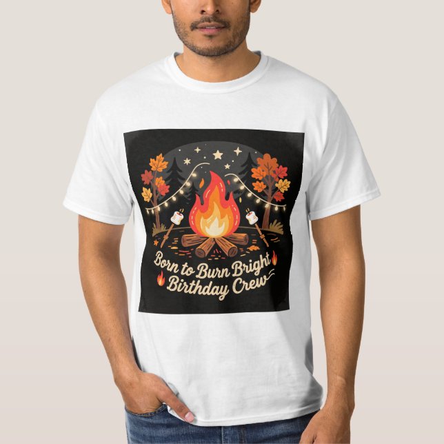 Camiseta Bonfire Birthday Party T-Shirt 🔥 (Frente)