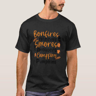 Camiseta Bonfire Flannels S Mores Sweater Campfire E P