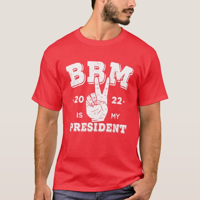 Camiseta Bong Bong Marcos Presidente BBM 2022 Peace Red (Frente)