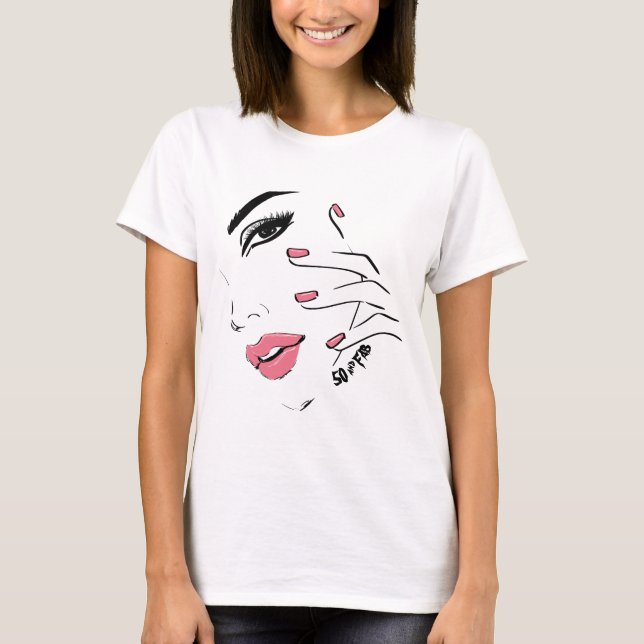 Camiseta Bonita 50 E Fabulosa Mulher De Moda (Frente)