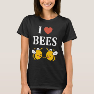 Camiseta Bonita Abelha Engraçada simples eu adoro abelhas 3