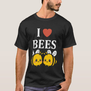 Camiseta Bonita Abelha Engraçada simples eu amo abelhas