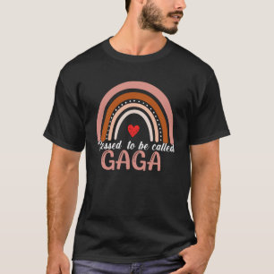 Camiseta Bonita Abençoada, Chamada Gaga Rainbow Women Mothe