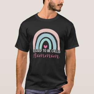 Camiseta Bonita Abençoada, Chamada Mãe Boho Rainbow Mãe