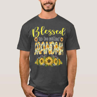 Camiseta Bonita Abençoada, Chamada Vovó Girassóis